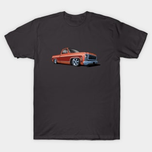 1980 Chevrolet C10 pickup in two tone red T-Shirt